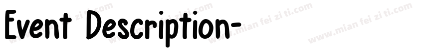 Event Description字体转换